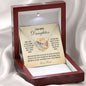 To My Bonus Daughter - Love Dad Joined Heart Necklace