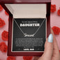 To My Daughter Name Necklace From Dad