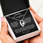 To My Bonus Daughter Love Dad Forever Necklace