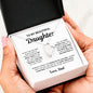 To My Beautiful Daughter -You Will Be One Of The Most Beautiful Chapters Forever Love Necklace