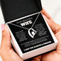 To My Beautiful Wife - I Can't Live Without You - Forever Love Necklace