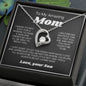 To My Amazing Mom - I Am Forever Grateful 2 Forever Love Necklace