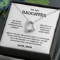 To My Beautiful Daughter - I Will Always Be There For You Forever Love Necklace