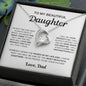 To My Beautiful Daughter -You Will Be One Of The Most Beautiful Chapters Forever Love Necklace