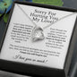 Sorry for Hurting You Forever Love Necklace Apology Gift