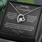 To My Bonus Daughter Love Dad Forever Necklace