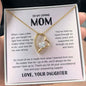 To My Loving Mom - You Taught Me Right From Wrong Forever Love Necklace