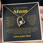 To My Amazing Mom - I Am Forever Grateful 3 Forever Love Necklace