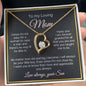 To My Loving Mom - I Am Forever Grateful Forever Love Necklace