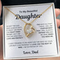 To My Beautiful Daughter - I will Protect You With All That I Have Forever Love Necklace