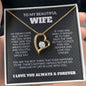 To My Beautiful Wife - My Dream Came True - Forever Love Necklace