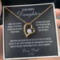 To My Bonus Daughter Love Dad Forever Necklace