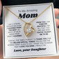 To My Amazing Mom - I Love You Mom Forever Love Necklace
