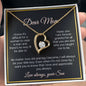Dear Mom Forever Love Necklace - Gift From Son