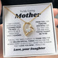 To My Caring Mom - I Love You Mom Forever Love Necklace