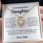 To My Beautiful Daughter -You Will Be One Of The Most Beautiful Chapters Forever Love Necklace