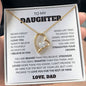 To My Beautiful Daughter - I Promise To Love You For The Rest Of My Life Forever Love Necklace