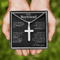 Promise Gift For Him, Gift For Boyfriend, Promise Necklace For Him, Boyfriend Necklace, Boyfriend Cross Jewelry, Sentimental Gift For Him