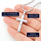 Promise Gift For Him, Gift For Boyfriend, Promise Necklace For Him, Boyfriend Necklace, Boyfriend Cross Jewelry, Sentimental Gift For Him