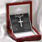 Promise Gift For Him, Gift For Boyfriend, Promise Necklace For Him, Boyfriend Necklace, Boyfriend Cross Jewelry, Sentimental Gift For Him