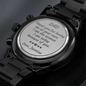 Custom Engraved Mens Watch - Jasmine Gomez's Order
