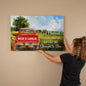 God Blessed The Broken Road Canvas Wall Art - rick reichert