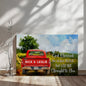 God Blessed The Broken Road Canvas Wall Art - rick reichert