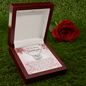 To My Beloved Granddaughter - Perfect Pair Necklace