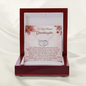 To My Beloved Granddaughter - Perfect Pair Necklace